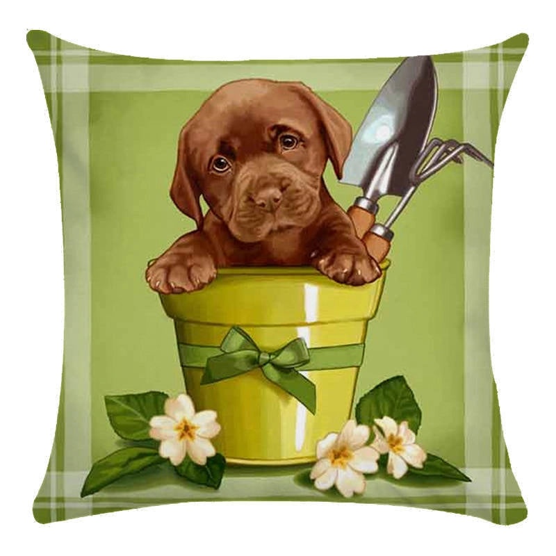 Halloween Plush Dog Lollipop Flower Decorative Pillow for Couch & Sofa | Home Decor