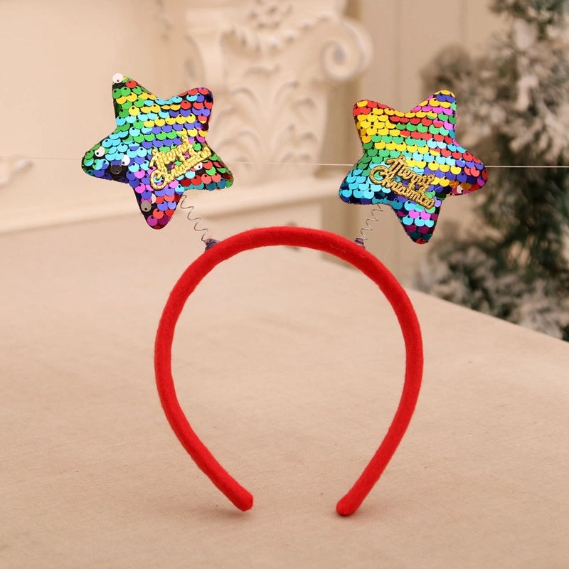 Christmas Snowman and Reindeer Antler Hair Bands Nonwoven Party Accessories|Festive Party Supplies