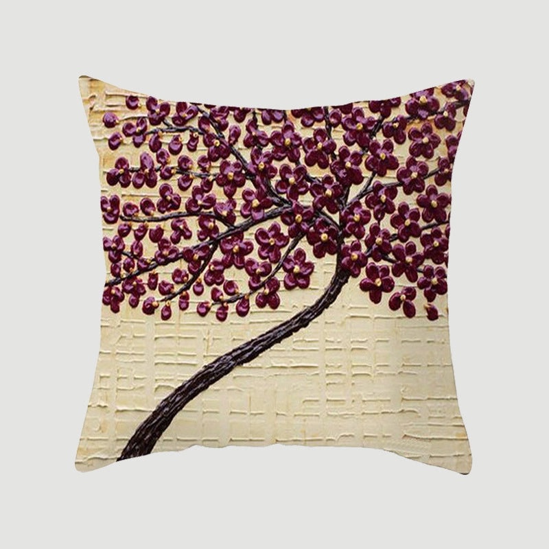 Modern Pastoral Letter and Plant Linen Pillow Covers for Couch and Sofa Decor | Home Decor & Pillows