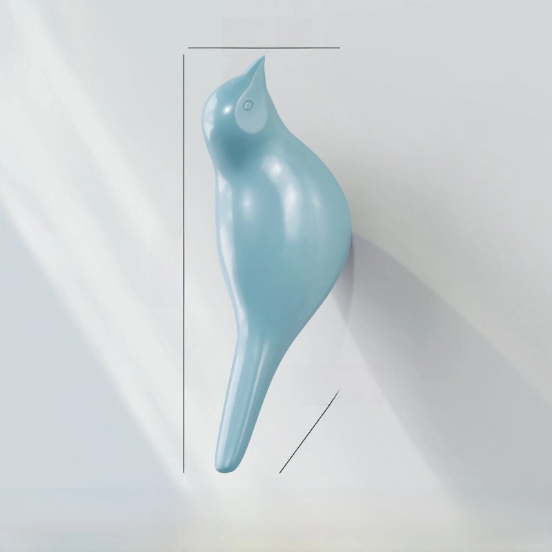 Creative 3D Bird Wall Hook Coat Hanger Bedroom Door Decoration | Home Decor & Wall Hooks