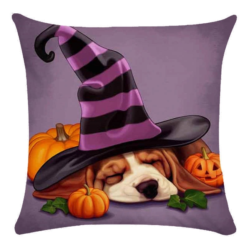 Halloween Plush Dog Lollipop Flower Decorative Pillow for Couch & Sofa | Home Decor