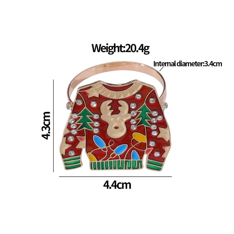 Christmas Cute Tree Santa Claus Elk Alloy Charm Ornament|Jewelry & Accessories