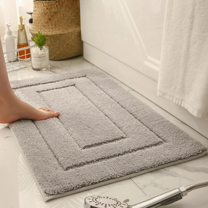Casual Solid Color Polyester Bath Mat for Bathroom|Bath Mats & Rugs