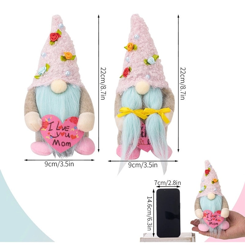 Mother's Day Heart-Shaped PP Cotton Plush Rudolph Doll for Indoor Family Gathering|Home Decor Gifts