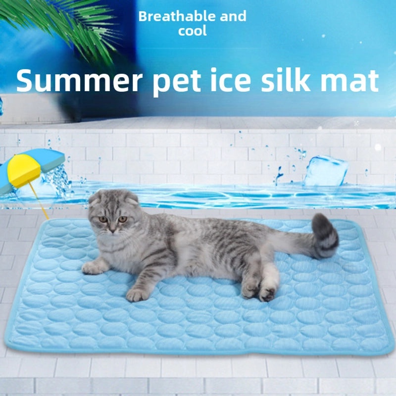 Cooling Ice Silk Pet Mat for Dogs and Cats Summer Breathable Bed | Pet Cooling Mats