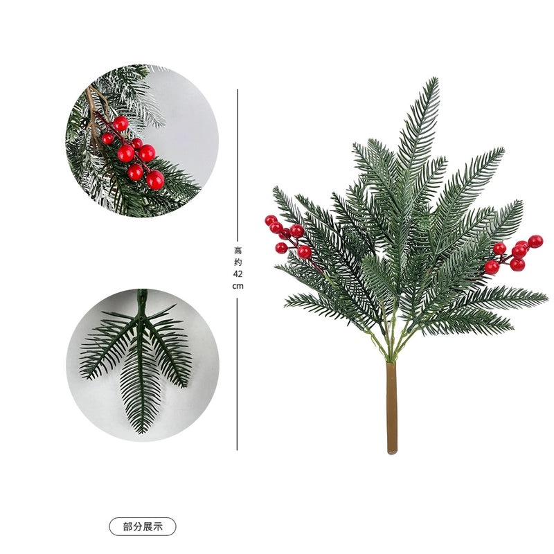 Christmas Snowflake Pine Cone Rattan Garland Hanging Door and Wall Decoration | Christmas Home Decor