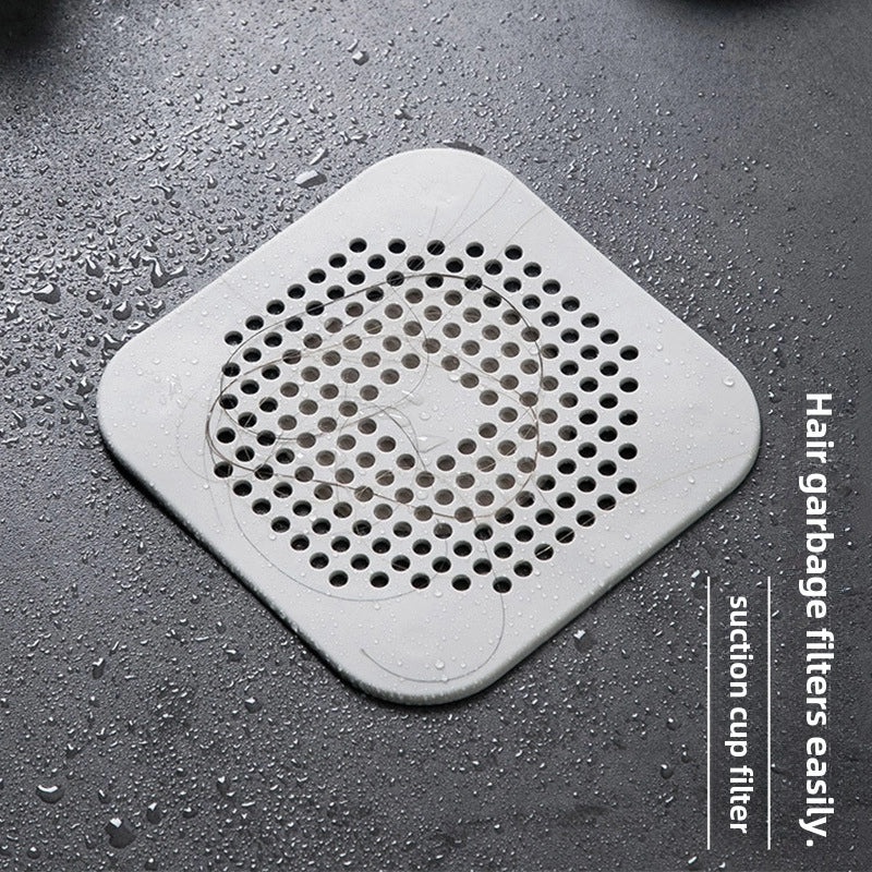 Kitchen Sink Hair Catcher with Suction Cup | Bathroom Drain Hair Filter Anti-Clogging | Floor Drain Filter | Kitchen & Bathroom Accessories