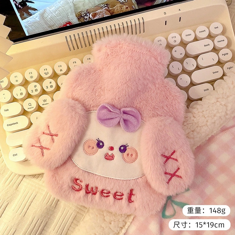 Cute Plush Water Injection Hot Water Bag Embroidered Student Hand Warmer Thickened Warm Doll|Home & Living Accessories