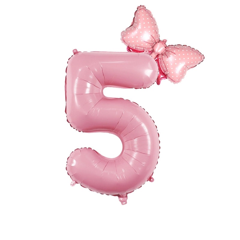 Modern Number Birthday Balloons Aluminum Foil Classic Basic Style | Party Decorations Balloons