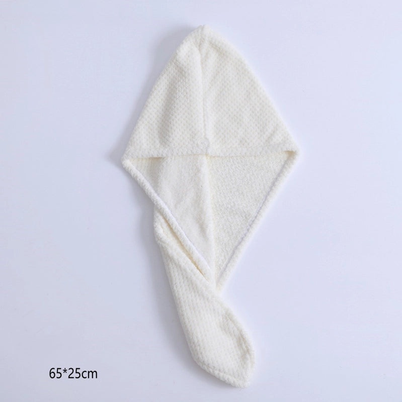 Classic Solid Color Coral Fleece Hair Towel Cap for Women | Hair Accessories