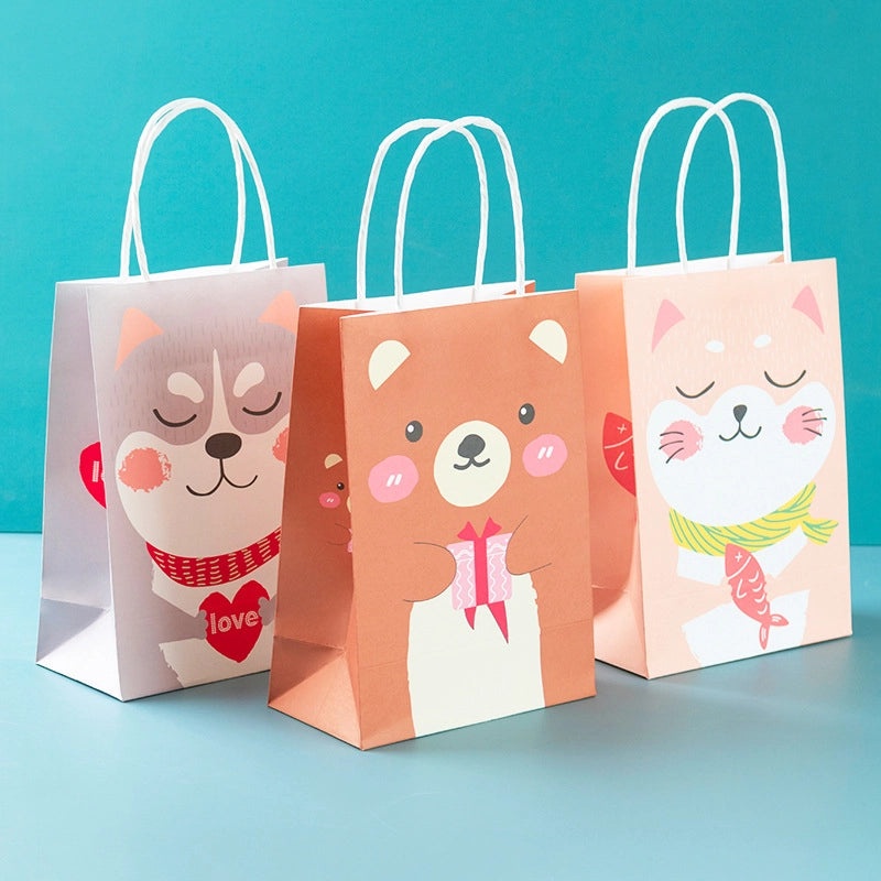 Cartoon Animal Design Holiday Party Gift Bags Durable Daily Use Wrapping Supplies|Party Supplies