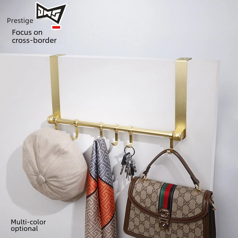 Punch-Free Space Aluminum Door Hook for Bedroom & Bathroom | Home Organization & Storage