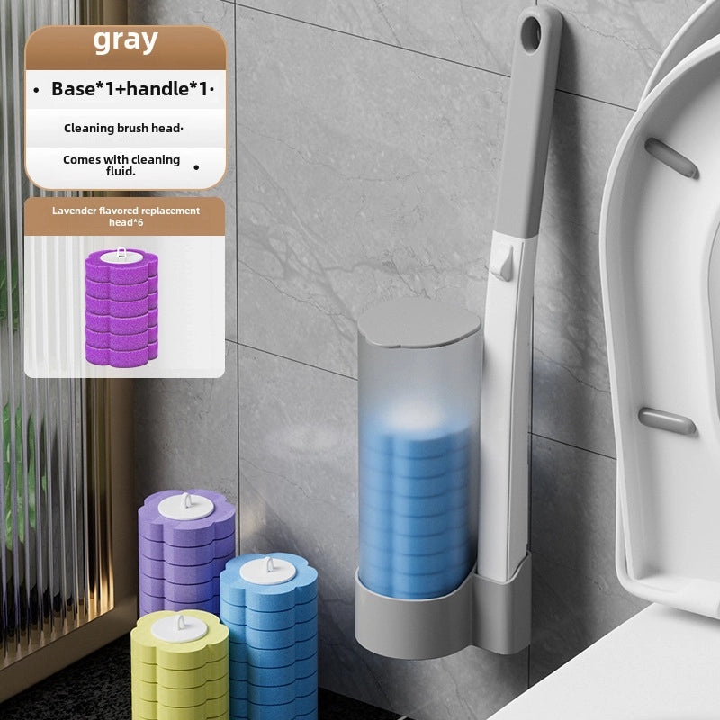 Toilet Brush Replacement Sponge Head Disposable Cleaning Tool No Dead Angle Household Use|Home Cleaning Supplies