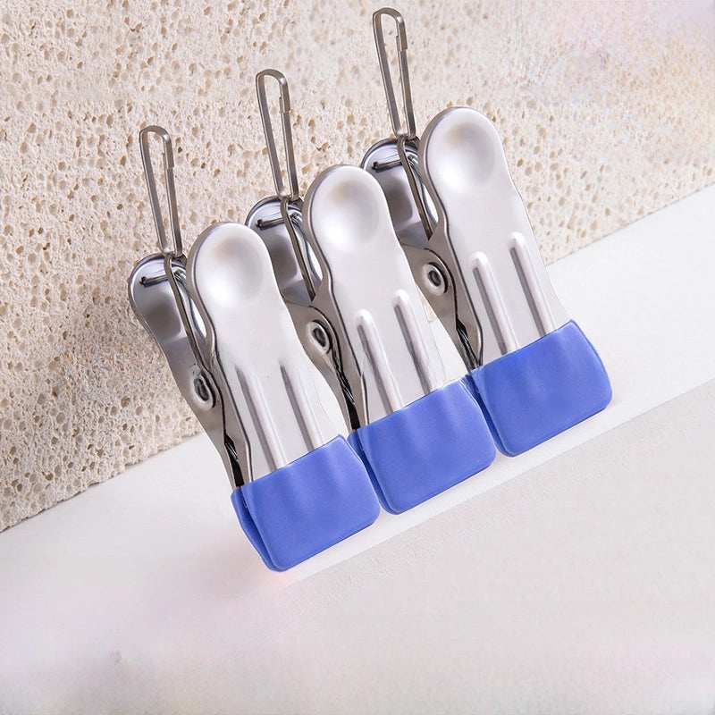 Seamless Stainless Steel Windproof Clothes Clip for Drying | Home & Living/Clothes Hangers & Drying Accessories