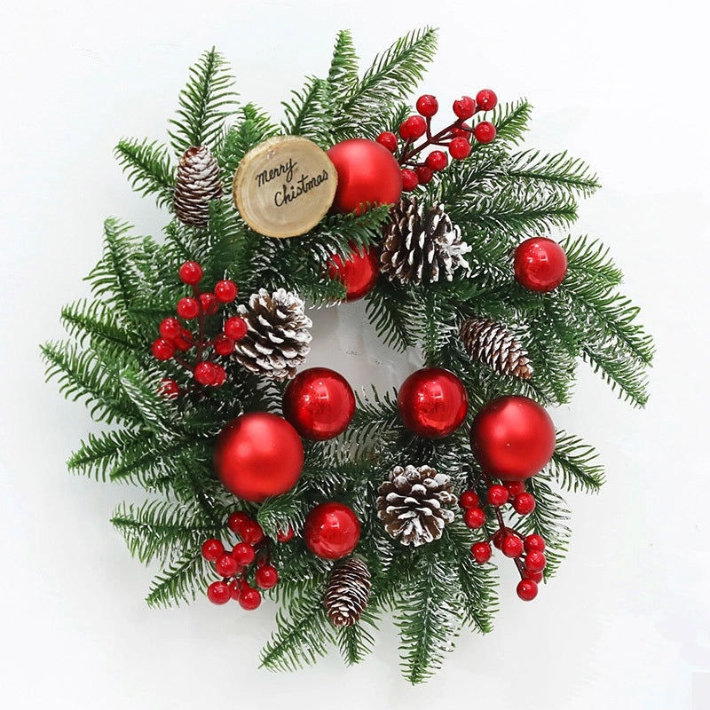 Christmas PE Rattan Garland with Christmas Tree Horn Pendant for Mall and Hotel Window Decoration|Home Decor & Seasonal Decorations