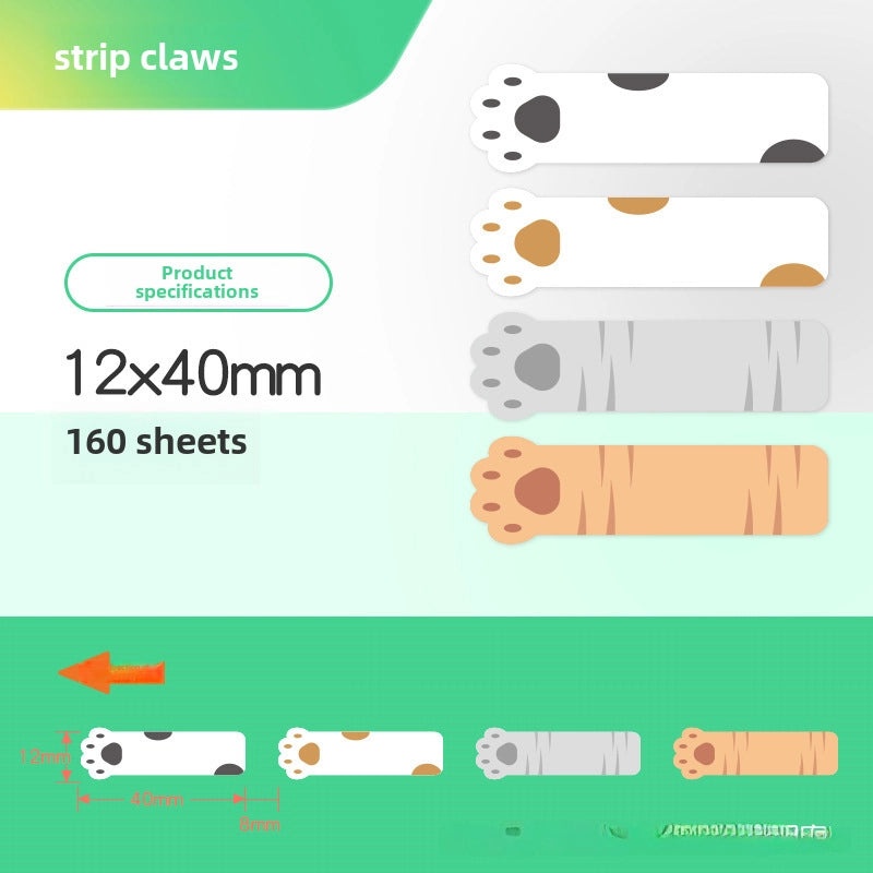 Jingchen D11 Transparent Thermal Printing Label Paper for Jewelry Cosmetic Cable | Adhesive Protective Pet Paper|Label Supplies