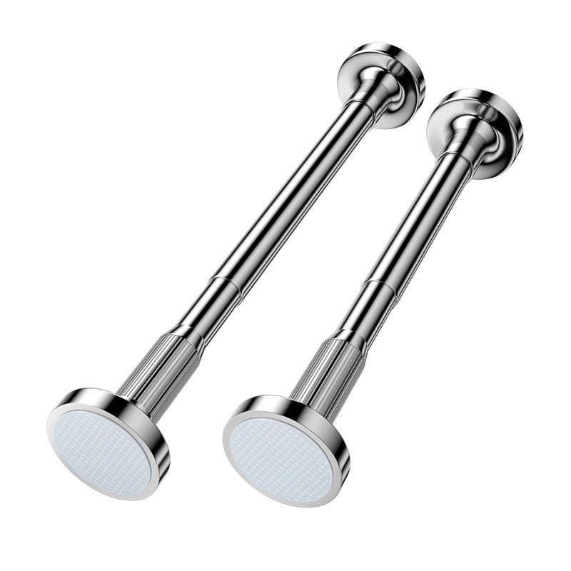 Stainless Steel Telescopic Clothes Drying Rod for Balcony and Bathroom Non-Punching Shower/Bathroom Curtain Rod|Home & Garden Curtains & Rods