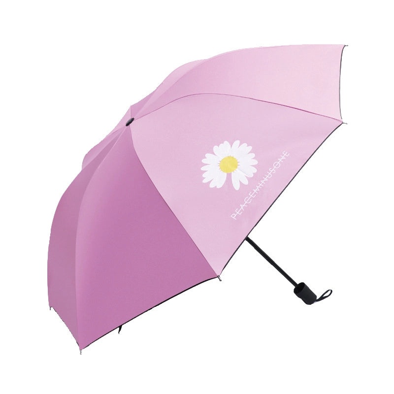 Fruit Print Folding Umbrella for Women | Sunny and Rainy Use | UV Protection and Sunshade | Lightweight and Portable | Fashion Accessories