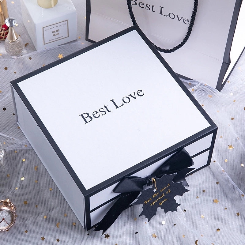 Luxury White Flip Gift Box for Jewelry Comb Lipstick Clothing Packaging | Gift Packaging