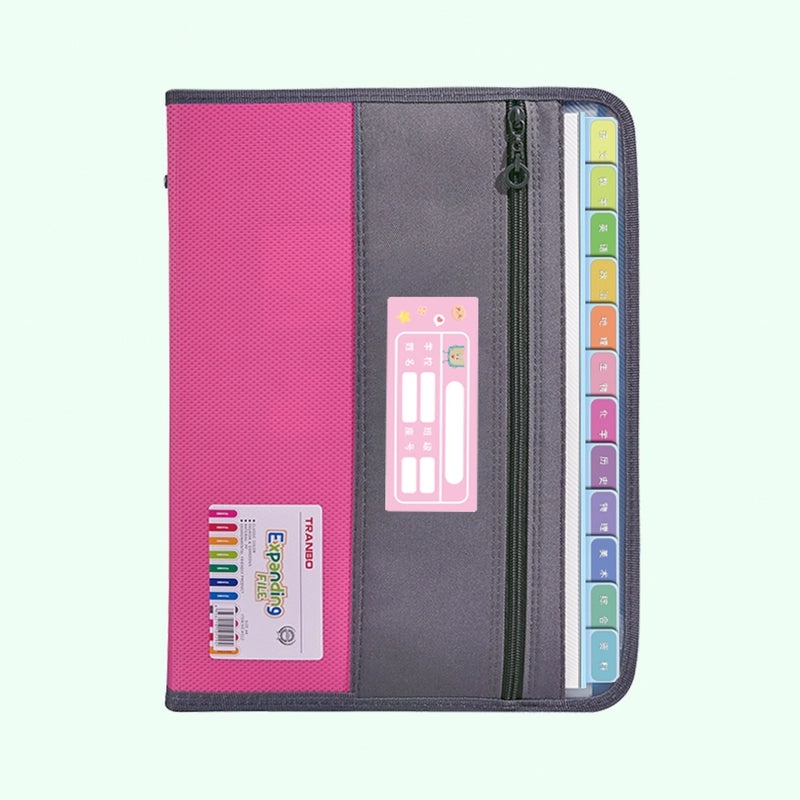 Minimalist Geometric Solid Color PP Folder for School and Office Use | Stationery & Office Supplies