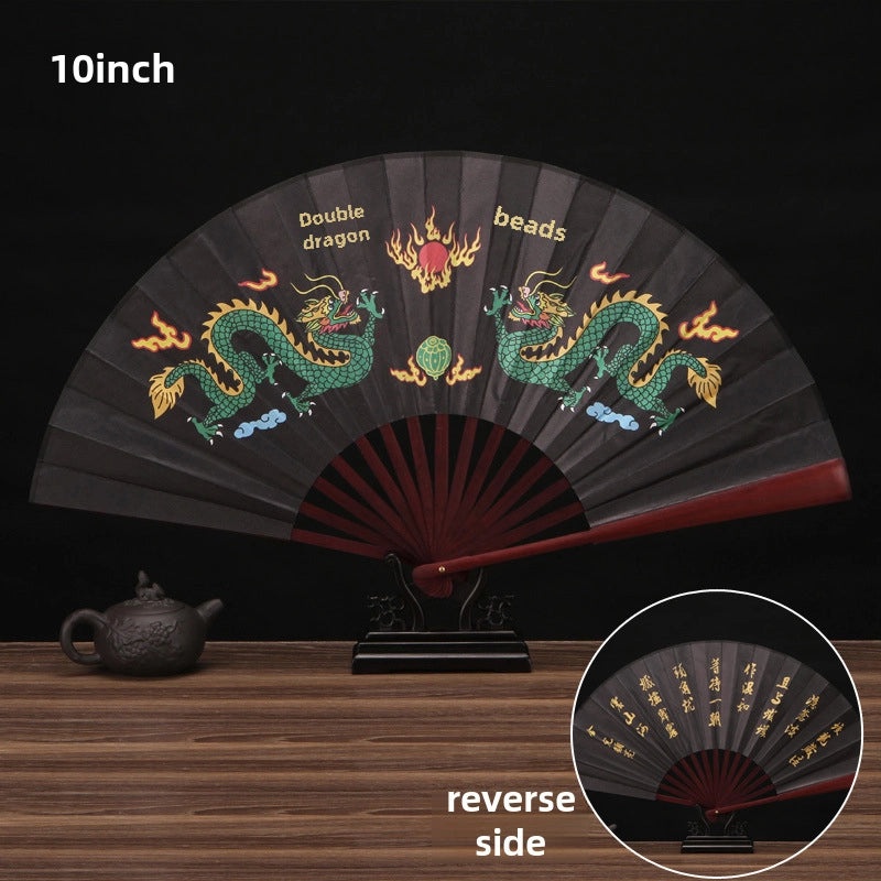 10 Inch Vintage Chinese Folding Fan for Advertising and Summer Promotion | Home & Garden > Fans & Cooling Appliances