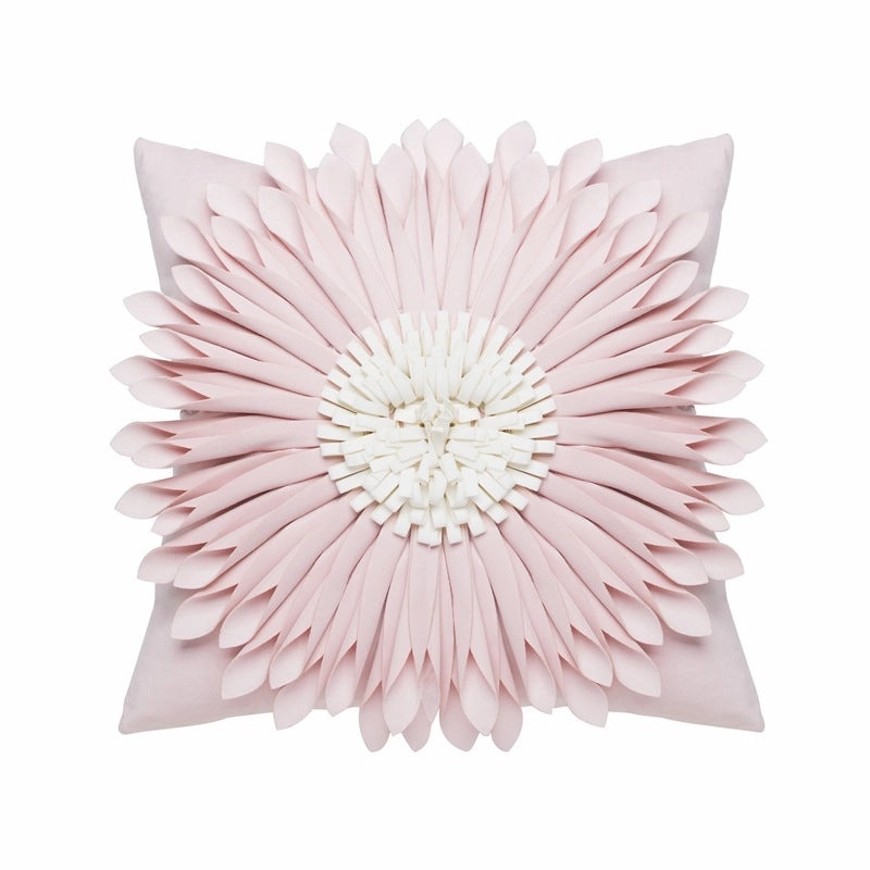 Heart-Shaped Solid Color Flower Pillow Covers for Couch and Sofa Decor | Home Decor & Cushion Covers