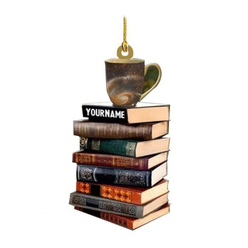 2023 Acrylic Heart-Shaped Book Lover Ornament for Librarians | Home Decor & Book Accessories