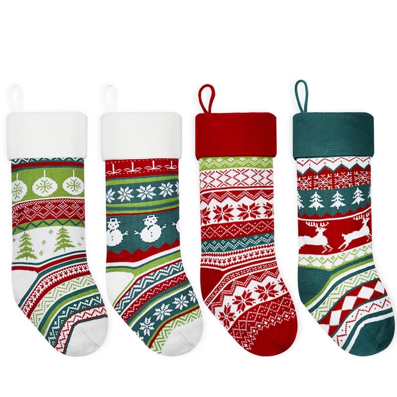 Minimalist Christmas Socks Hanging Ornaments | Holiday Decorations