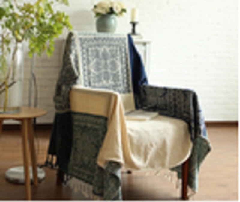 Chenille Sofa Towel Cover Non-slip Cotton Blanket Nordic Style Sofa Protector|Home Textiles & Sofa Accessories