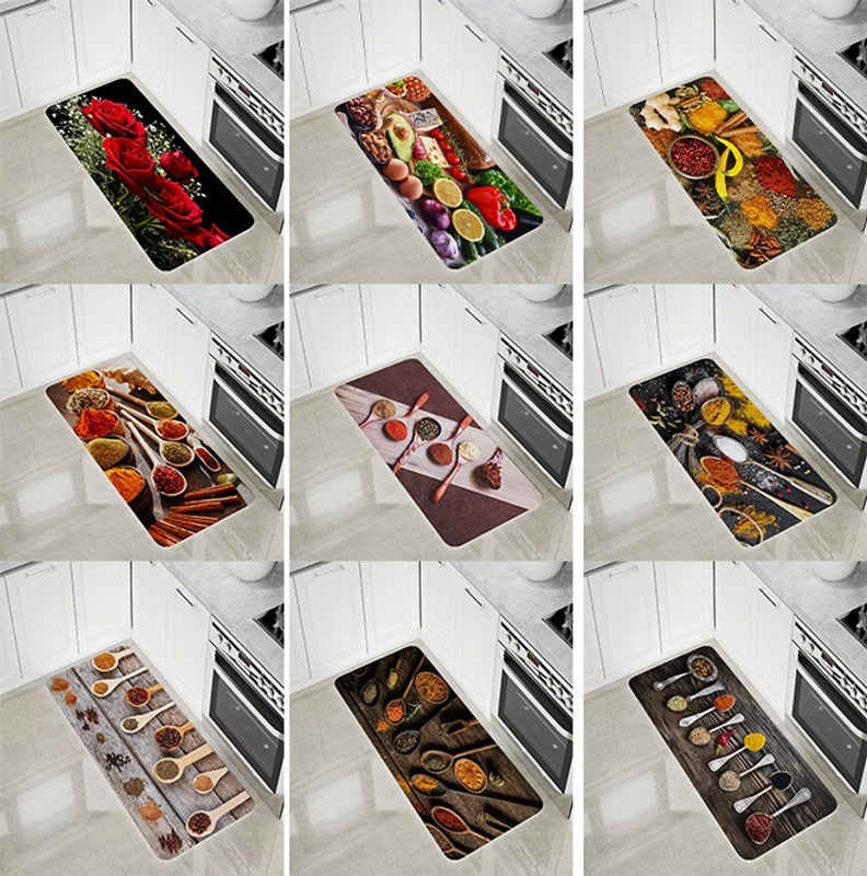 Cozy Casual Spices Pattern Polyester Rug | Home Decor Carpet