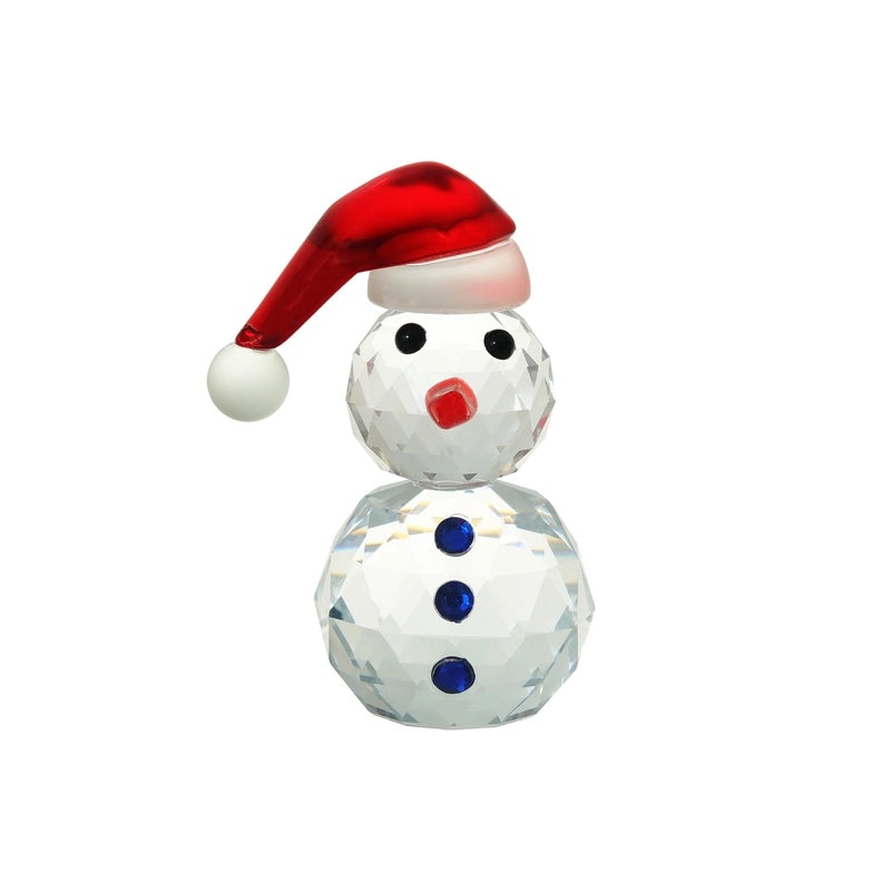 Christmas Cute Snowman and Christmas Tree Crystal Pendant | Holiday Jewelry