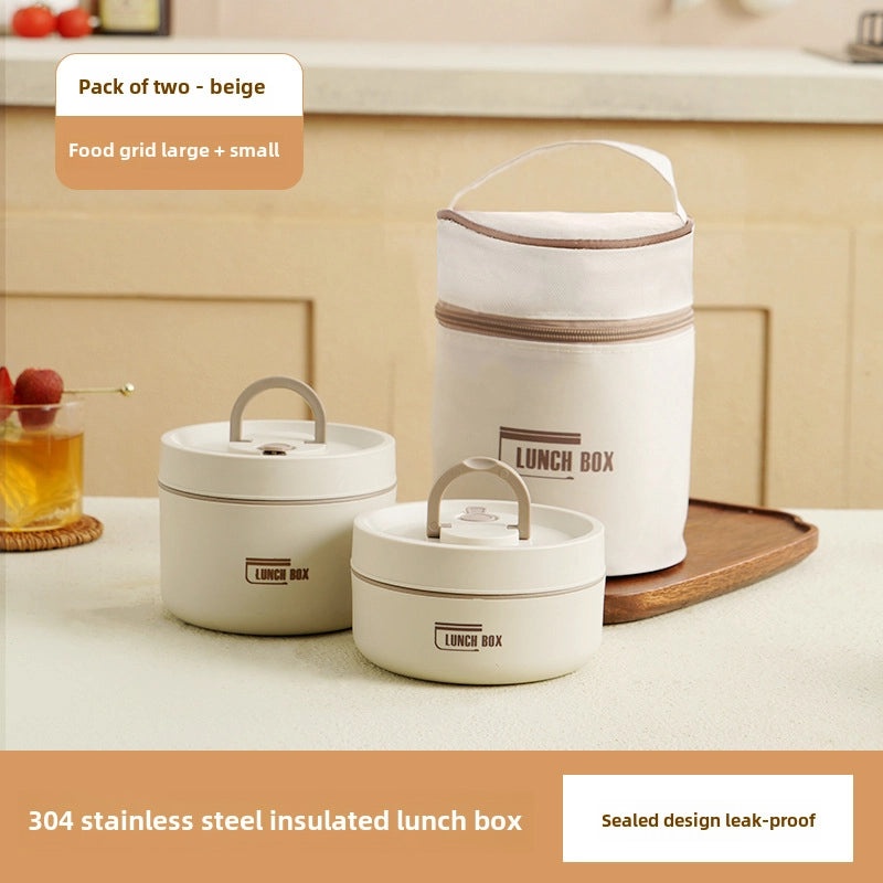 304 Stainless Steel Lunch Box with Soup Bowl | Portable Multi-Layer Insulated Lunch Box for Students | High Color Value|Kitchen & Dining
