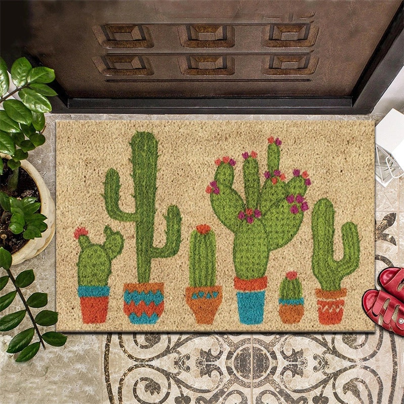 Retro Floral Animal Print Polyester Bath Rug for Bathroom | Home Decor & Bath Accessories