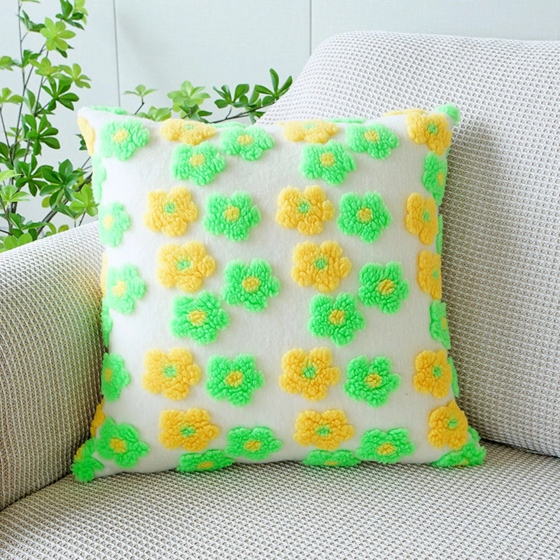 IG Style Floral Plush Pillow Cover Soft Cushion Case Bedding Accessories|Home Decor & Bedding