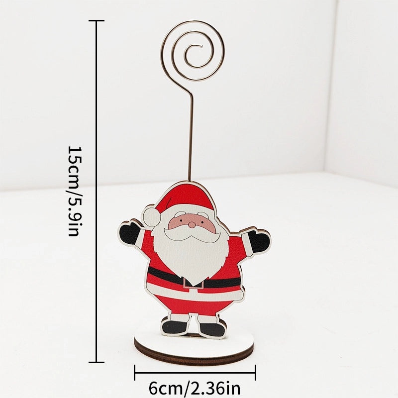 Christmas Penguin Santa Snowman Wooden Ornaments for Holiday Office and Home Table Decorations|Holiday Decorations