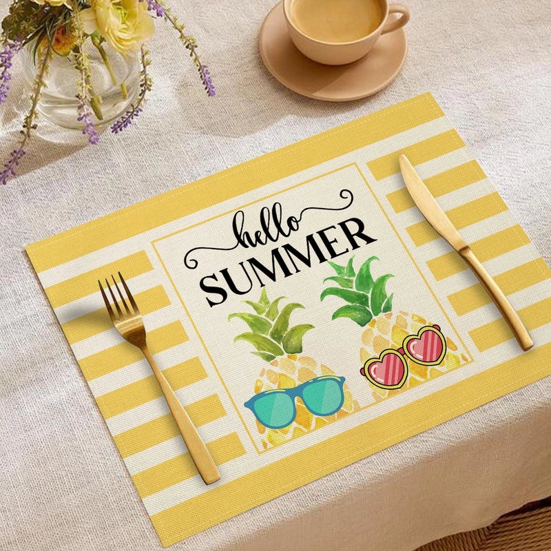 Elegant Nordic Linen Fruit Pattern Cushion Cover for Sofa and Couch | Home Decor Pillows & Cushions