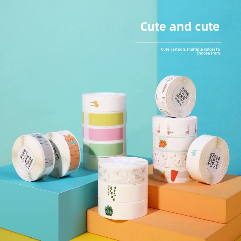 Jingchen D11 Transparent Thermal Printing Label Paper for Jewelry Cosmetic Cable | Adhesive Protective Pet Paper|Label Supplies