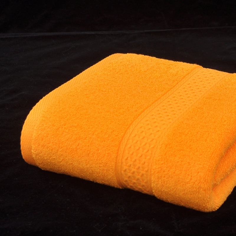 Plain Cotton Bath Towel Soft Absorbent Household Bath Towel 11 Colors Available|Home Textiles & Towels
