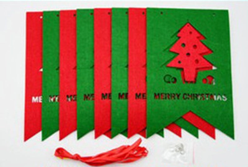 Christmas Party Banner Colorful Letter Flags Home Decoration Pendant | Party Supplies & Decorations