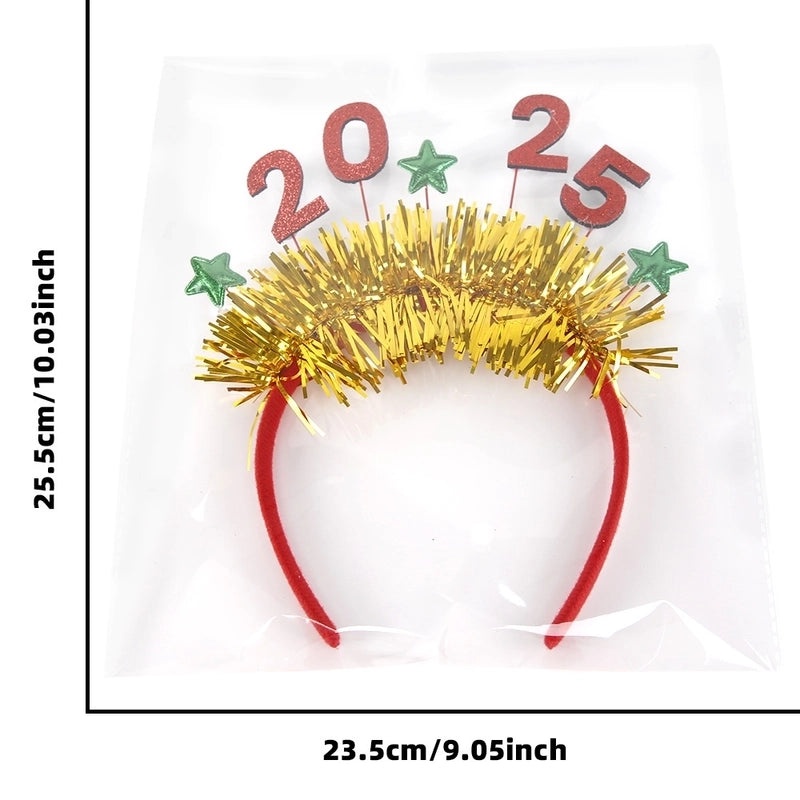2025 Christmas Number Plastic Hair Band Festive Party Accessories|Party Accessories