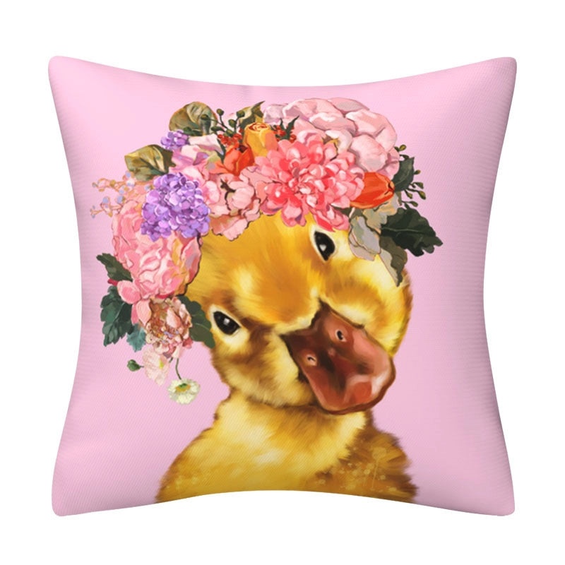 Adorable Animal Print Polyester Pillow Covers for Couch & Sofa Decor|Home Decor Accessories