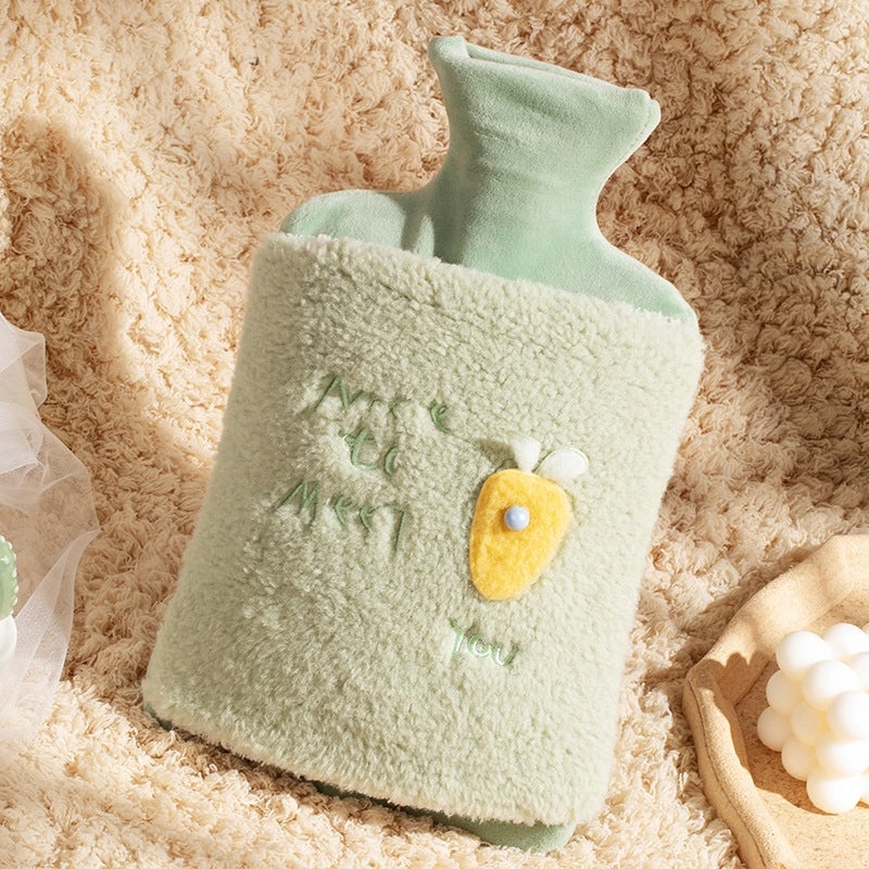 Cartoon Flower Pattern High Density PVC Hot Water Bag for Fans & Heating | Home & Living Accessories