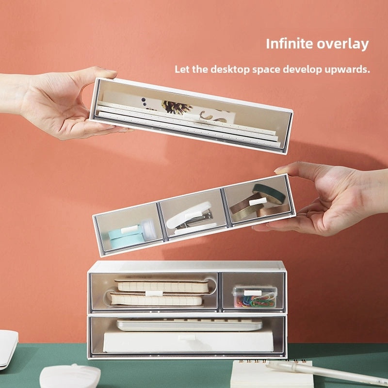 Elegant Desktop Cosmetic Storage Drawer Organizer | Home & Living Storage Solutions