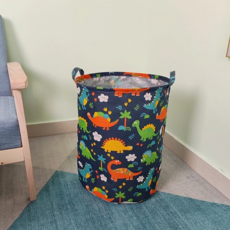 Geometric Animal Print Cotton Linen Storage Basket Minimalist Style|Home Storage & Organization