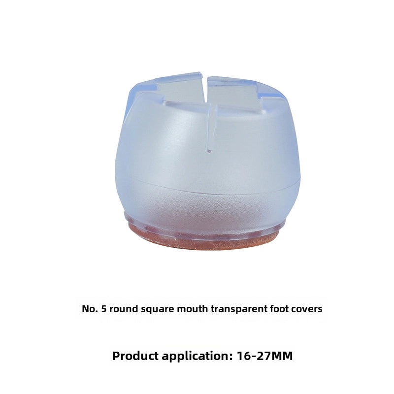 Transparent Silicone Non-Slip Table and Chair Leg Covers for Floor Protection and Longevity | Home & Living Accessories