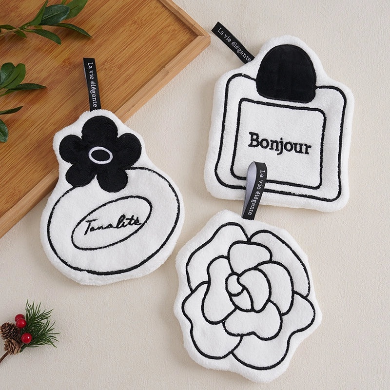 Minimalist Classic Letter Printed Polyester Towels | Home & Living Textiles