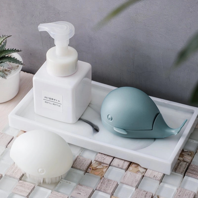 Small Whale Laundry Brush Soft Bristles No Hair Loss Gentle Cleaning Brush Household Use|Home Cleaning Tools
