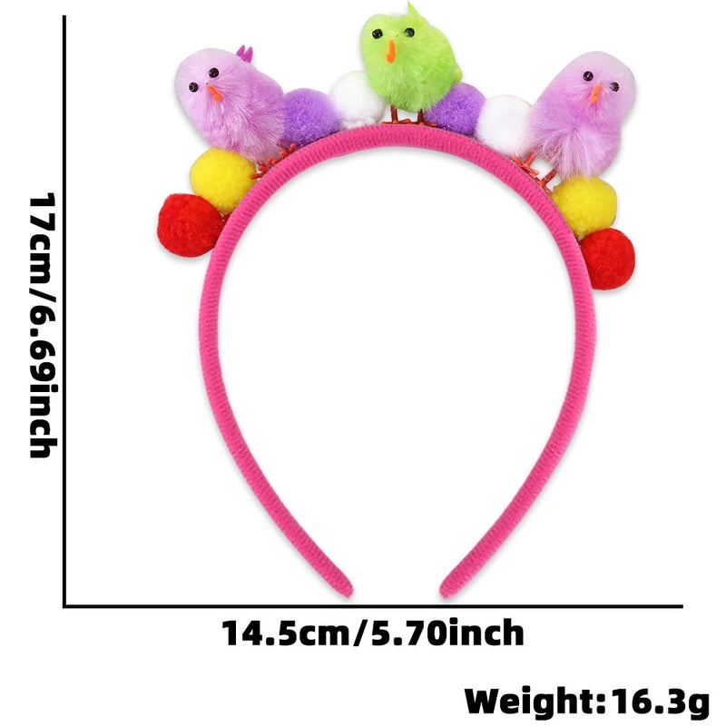 Easter Rabbit and Chick Hairball Headband Cute Party Festival Accessory 1 Piece|Party Supplies