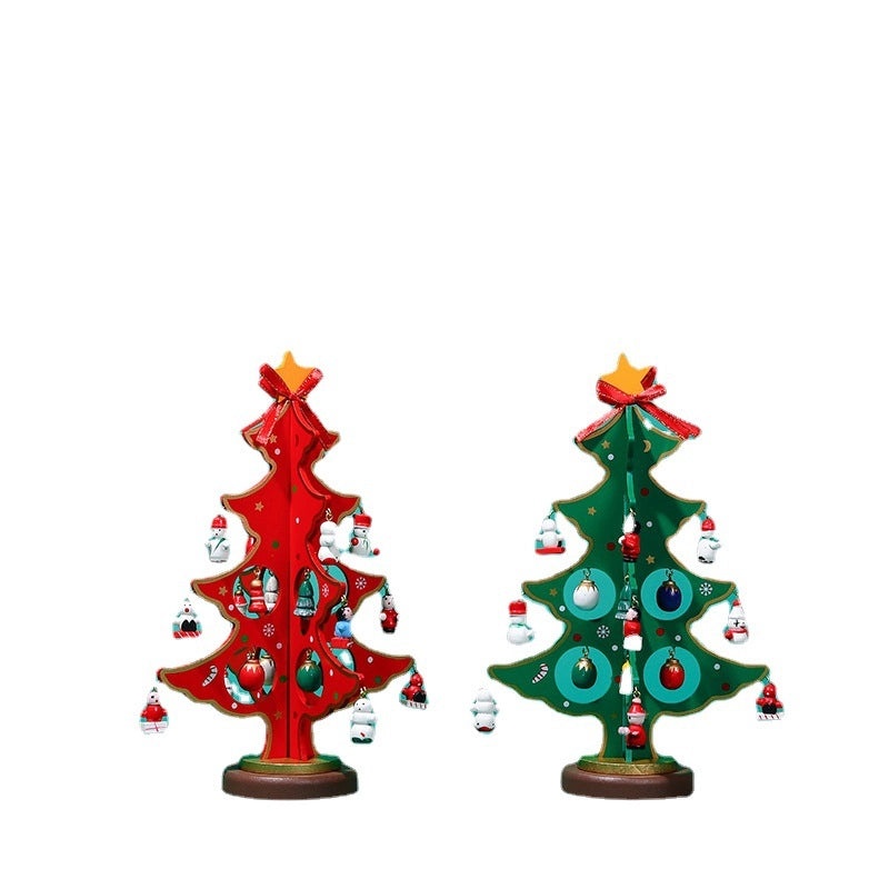 Handmade Wooden Christmas Decorations for Desktop Kids Toys and Window Ornaments | Christmas Decorations & Gifts