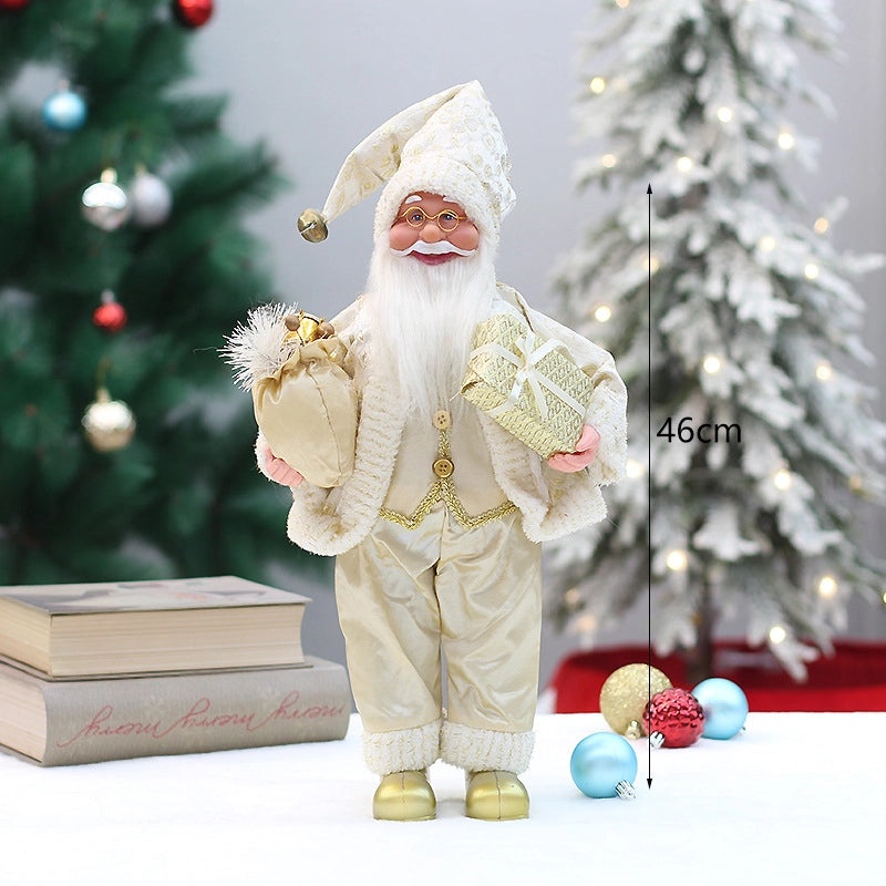 Christmas 18 Inch Santa Claus Doll Standing or Sitting Christmas Decoration Gift Ornaments|Holiday Decorations